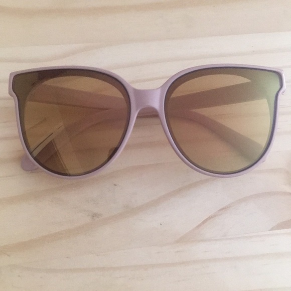 Free People Nolita Shield Sunglasses Dusty Pink - Picture 5 of 6